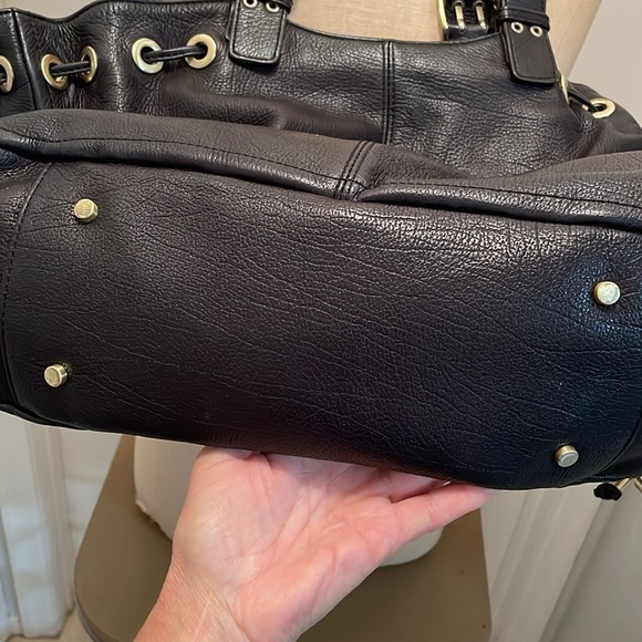 Adrienne Vittadini Black Slouch/Hobo Purse - Picture 9 of 12